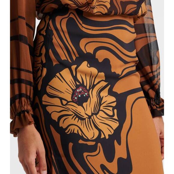 La DOUBLEJ Pencil Skirt in Big Blooms Placee S - Picture 4 of 8